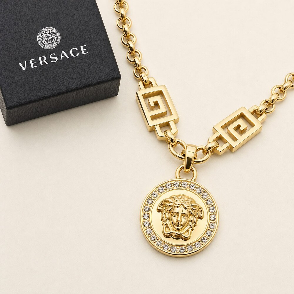 Versace Bold Statement Necklace Style 5 | New with Box - Picture 4 of 9
